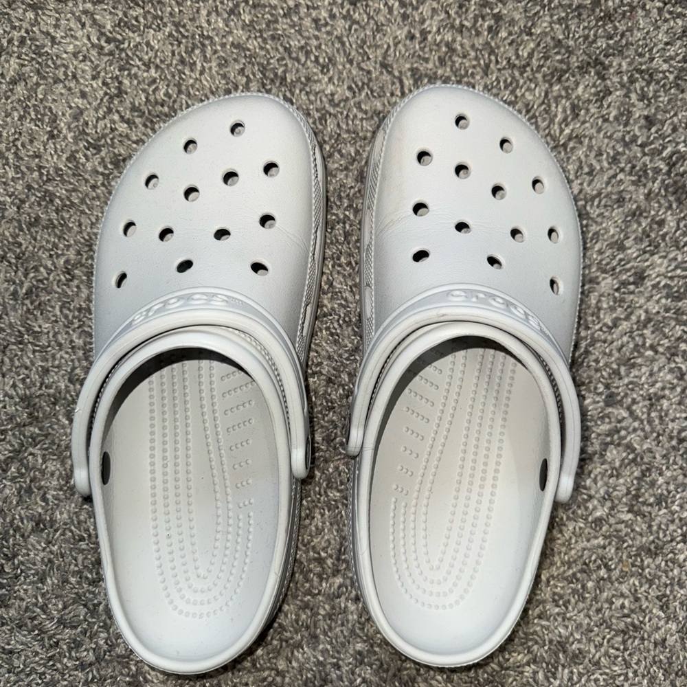 Classic Light Gray Crocs Clogs Size M9/W11
